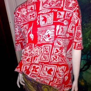 Vintage Extra .Touch International Abstract Top